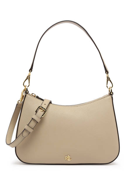 Leather Danni 26 Shoulder Bag Lauren ralph lauren Beige danni 31883768