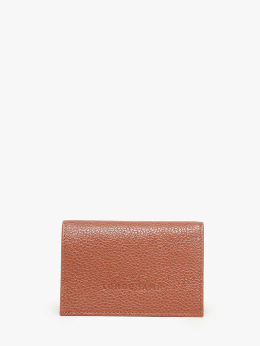 Longchamp Le foulonné Porte billets/cartes Marron