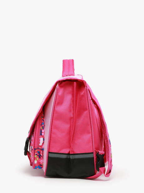 2-compartment Satchel Snowball Pink butterfly 46438 other view 2