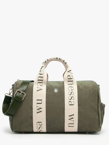 A4 Size Shoulder Bag Velours Vanessa wu Green velours MA0085