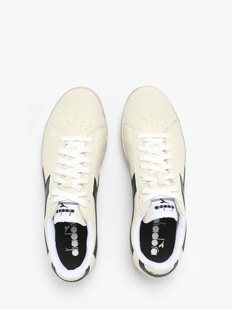 Sneakers Game Low Wax En Cuir Diadora Blanc unisex 178301 vue secondaire 3