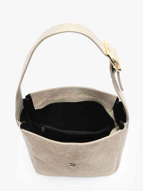 Sac Porté épaule Velvet Caviar Cuir Milano Beige velvet caviar VC24118 vue secondaire 3