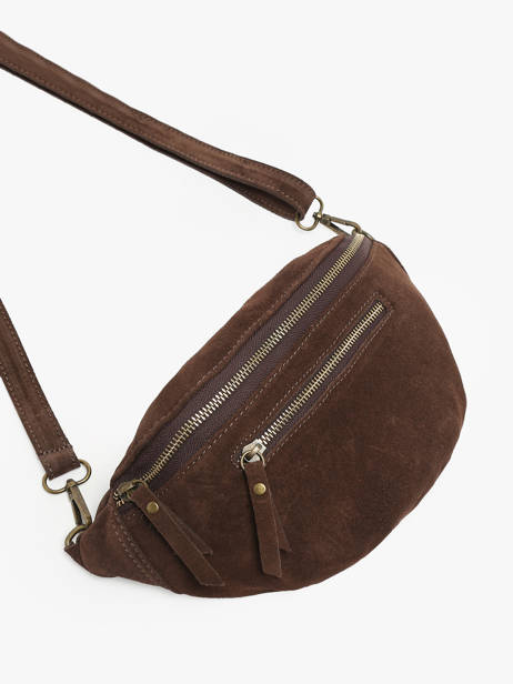 Belt Bag Milano Brown velvet VE24119 other view 2