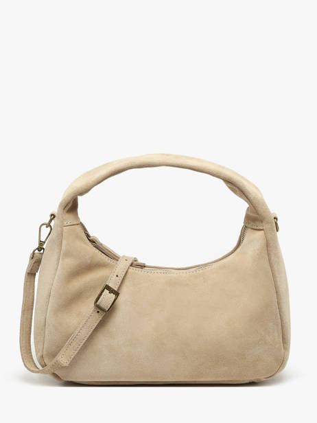 Sac à Main Velvet Cuir Milano Beige velvet VE24114