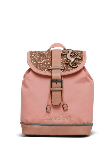 1 Compartment Backpack Cameleon Pink vintage fantasy SD25 other view 6