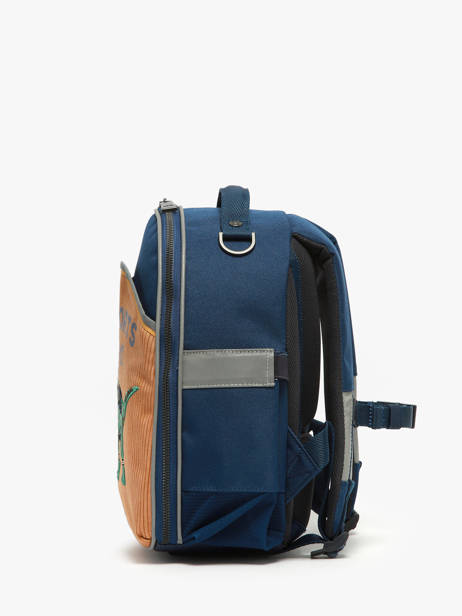 Sac à Dos 1 Compartiment Jeune premier Marron daydream boys B vue secondaire 2