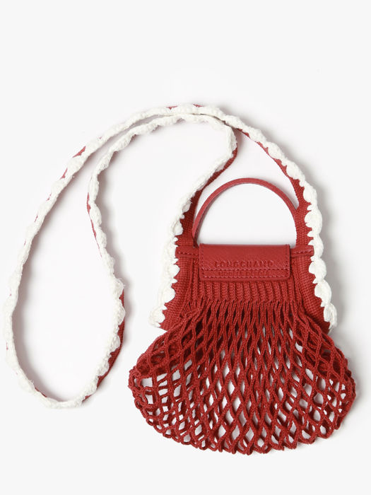 Longchamp Le pliage filet crochet Messenger bag Red