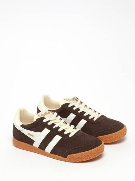 Sneakers En Cuir Gola Marron women CLB538 vue secondaire 2