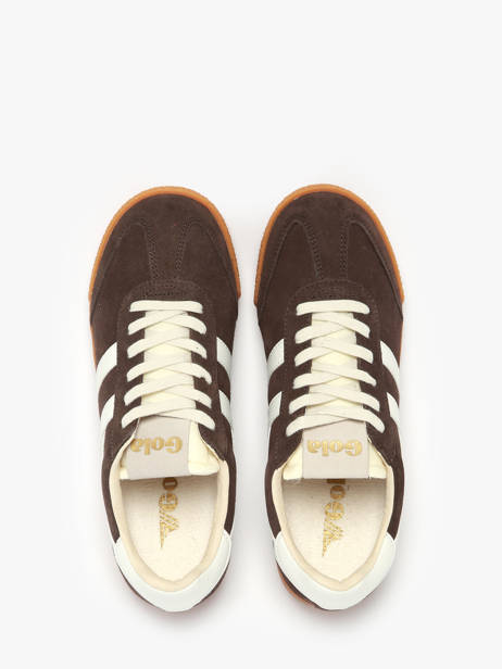 Sneakers En Cuir Gola Marron women CLB538 vue secondaire 4