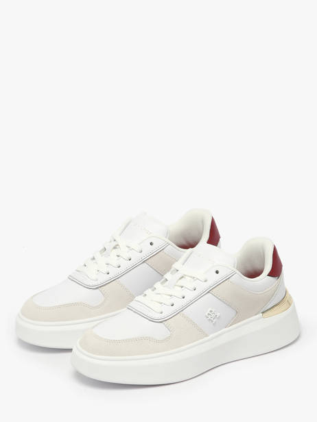 Sneakers In Leather Tommy hilfiger White women 8632YBS other view 2