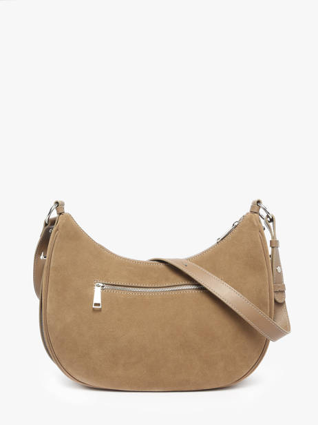 Shoulder Bag Suede Leather Lancaster Beige suede 82 other view 4