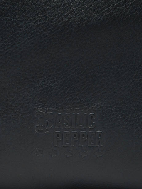 Shoulder Bag Cow Leather Basilic pepper Black cow BCOW83 other view 5