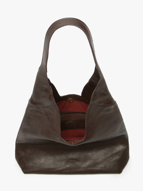 Shoulder Bag Cow Leather Basilic pepper Brown cow BCOW2M other view 2