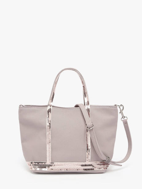 Sac Bandoulière Baby Cabas Paillettes Vanessa bruno Gris cabas 1V40410 vue secondaire 3