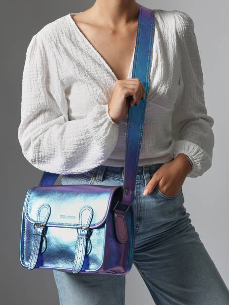 Sac Bandoulière Lasacoche S Paul marius Bleu scarabee SACOSSCA vue secondaire 1