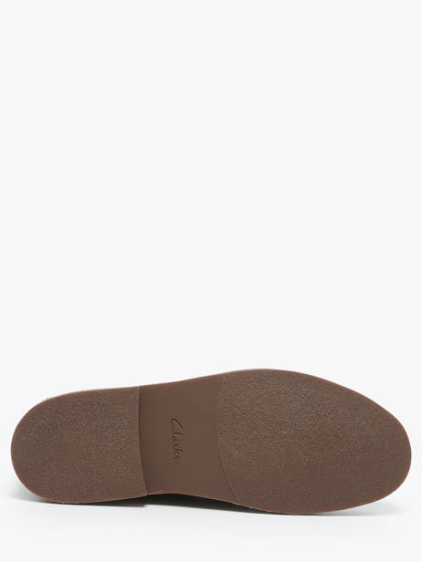 Bottines Desert En Cuir Clarks Vert men 26183838 vue secondaire 5