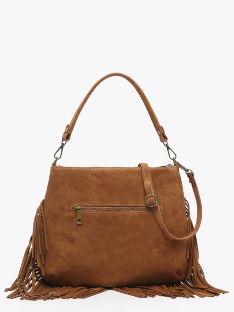 Sac Bandoulière Velvet Cuir Milano Marron velvet VE241117 vue secondaire 4