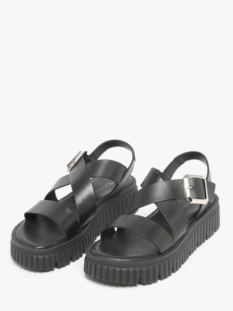 Sandals In Leather Tamaris Black women 44 other view 1