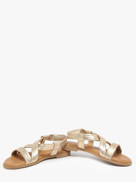 Sandals In Leather Tamaris Gold women 44 other view 2