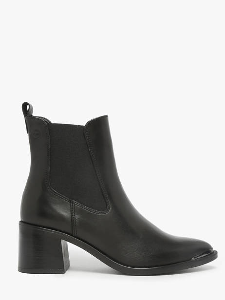 Heeled Boots In Leather Tamaris Black women 45