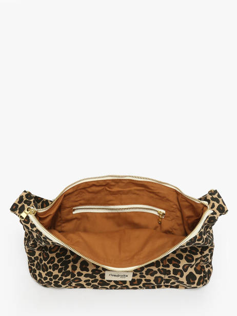 Recycled Cotton Mini Charlot Crossbody Bag Rivedroite Brown forever wild MCHARFOR other view 2