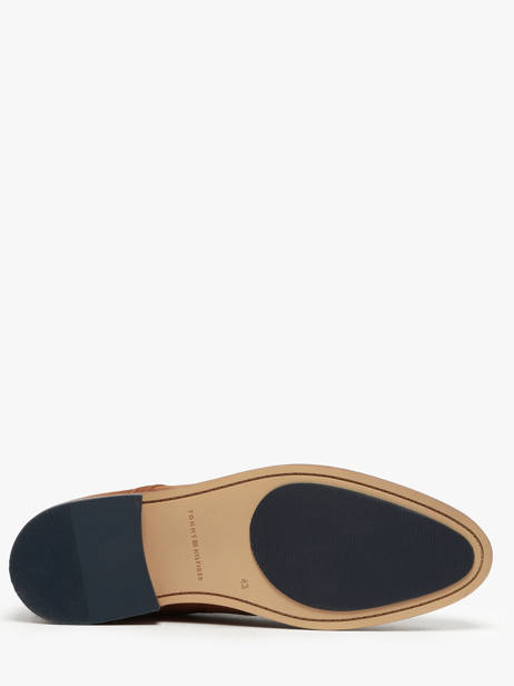 Ankle Formal Shoes In Leather Tommy hilfiger Brown men 5726GVQ other view 5