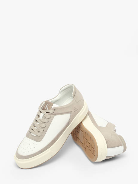 Sneakers In Leather Calvin klein jeans White men YM01354 other view 3