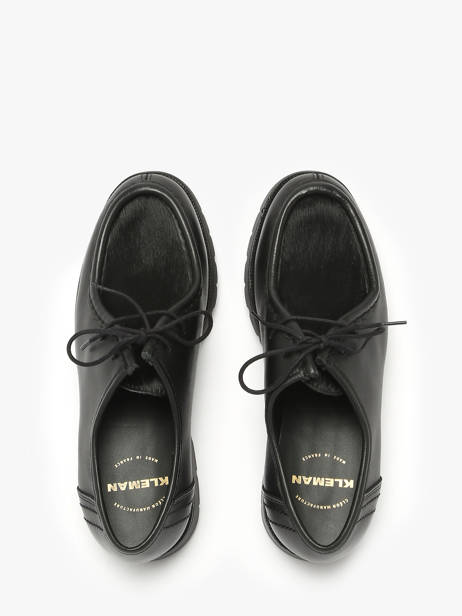 Chaussures Derbies En Cuir Kleman Noir women PADRINI vue secondaire 4