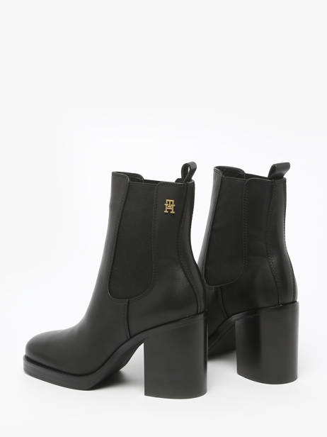 Bottines à Talon En Cuir Tommy hilfiger Noir women 8844BDS vue secondaire 3