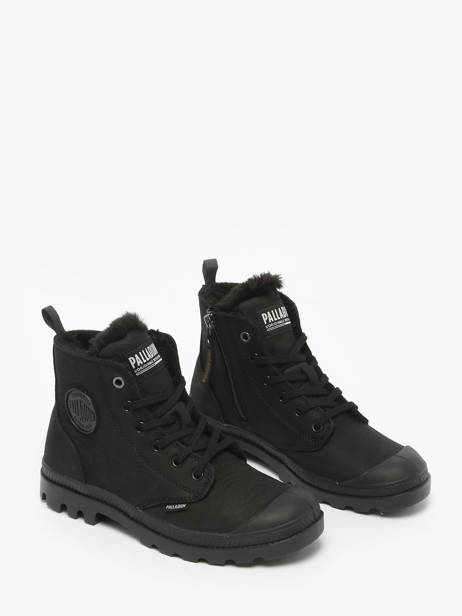 Boots Pampa Hi Zip Wl In Leather Palladium Black women 95982010 other view 2