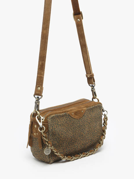 Shoulder Bag Vintage Leather Mila louise Brown vintage 23673PA other view 2