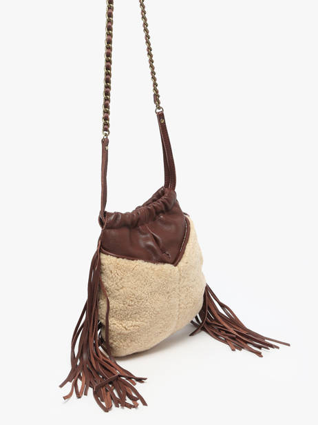 Shoulder Bag Vintage Leather Mila louise Beige vintage 3812TC other view 2