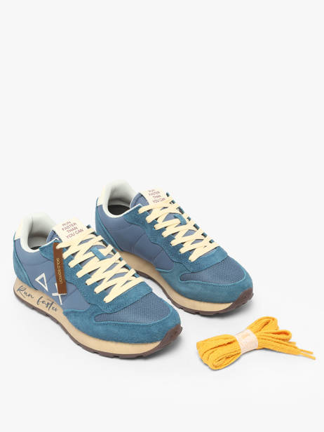 Sneakers En Cuir Sun68 Bleu men Z4510580 vue secondaire 1