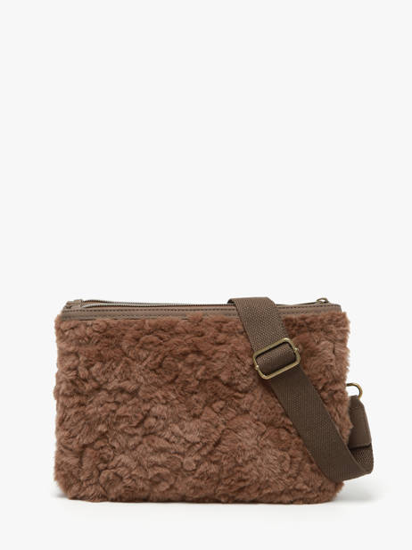 Shoulder Bag Doudou Le voyage en panier Brown doudou AHP253 other view 4