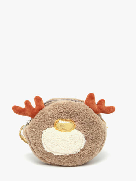 Kid's Crossbody Bag Rudolph Reindeer Le voyage en panier Brown kids AHP303