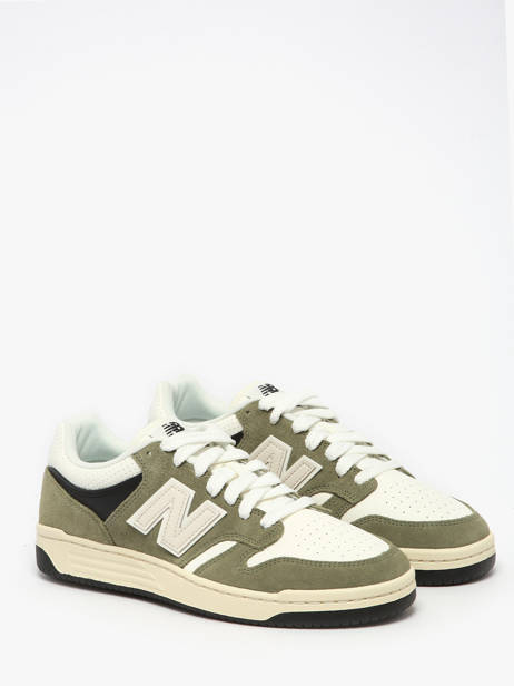Sneakers In Leather New balance Green boy BB480PEO other view 1