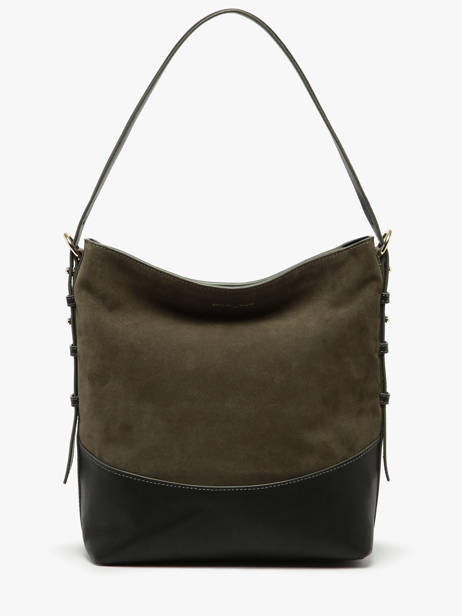 Suede Leather Serena Shoulder Bag Nathan baume Green vogue 6 other view 5