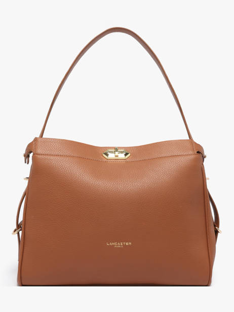 Shoulder Bag Mademoiselle Romy Leather Lancaster Brown mademoiselle romy 106