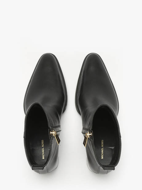 Bottines à Talon En Cuir Michael kors Noir women XME5L001 vue secondaire 3
