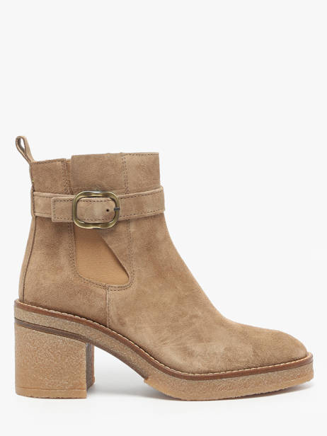 Heeled Boots In Leather Alpe Brown women 54651109