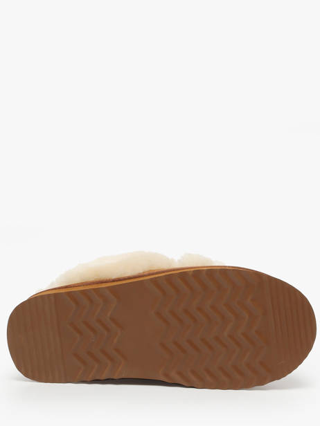 Mules En Cuir Nathan baume Marron women 252N9001 vue secondaire 4
