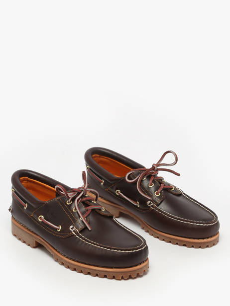 Boat Shoes In Leather Timberland Brown men 32141 other view 1