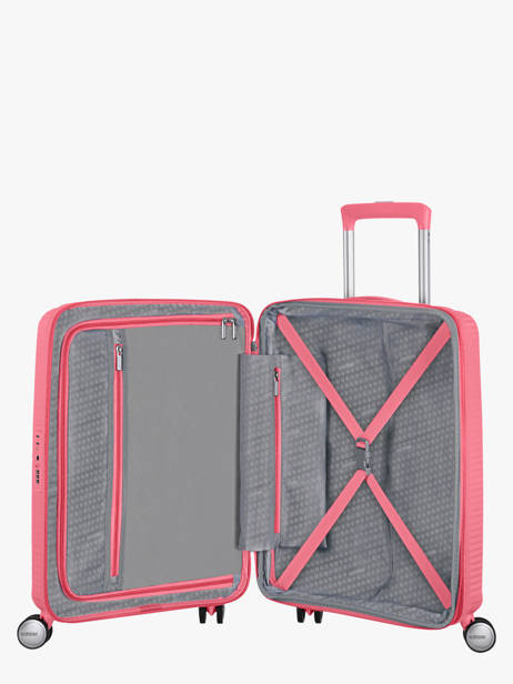 Soundbox Cabin Luggage American tourister Pink soundbox 32G001 other view 3