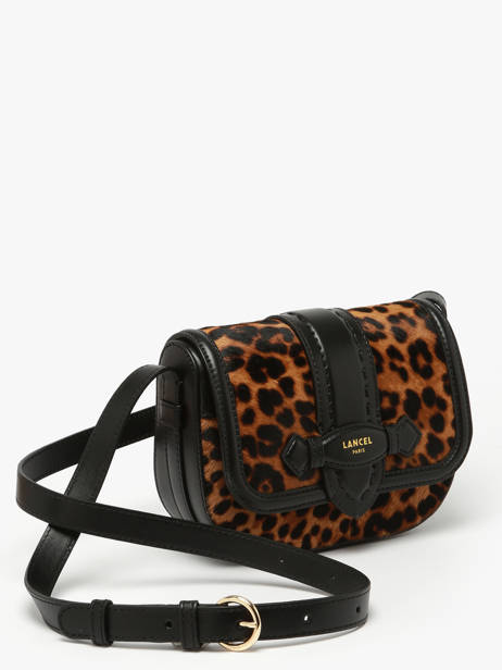 Leather Sienna Leopard Crossbody Bag Lancel Brown sienna A13753 other view 2