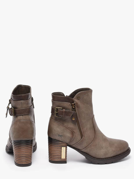 Heeled Boots Mustang Beige women M0182004 other view 2
