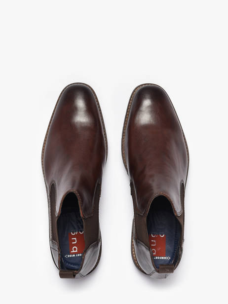 Chelsea Boots In Leather Bugatti Brown men 11116361 other view 3