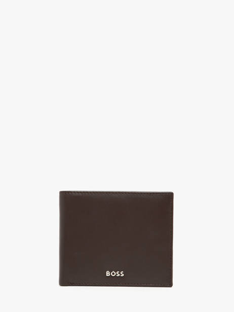 Wallet Leather Hugo boss Brown smooth HLW403Y