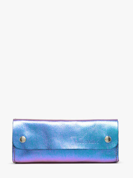 Leather Scarabee Pouch Paul marius Blue scarabee TROUSSCA