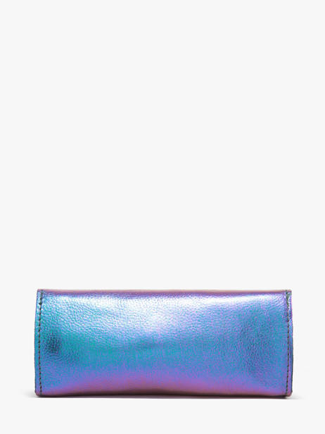 Leather Scarabee Pouch Paul marius Blue scarabee TROUSSCA other view 2