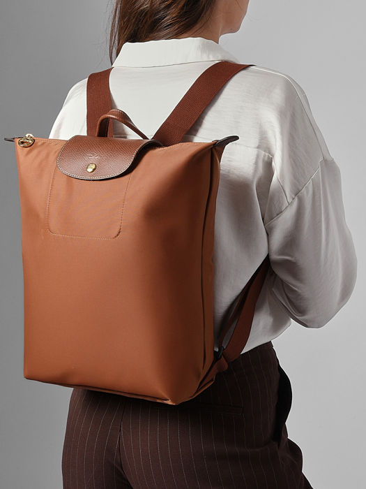 Longchamp Le pliage original Sac à dos Marron